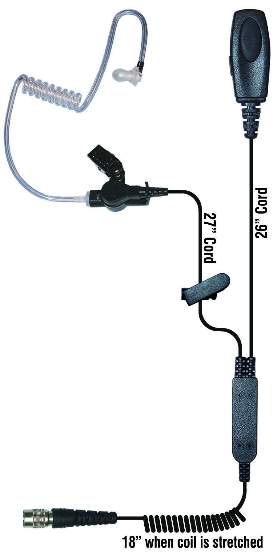 Sentry Two Wire Radio Earpiece